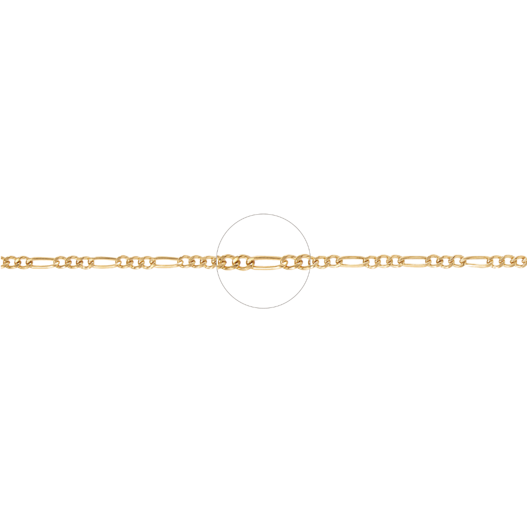 Figaro Chain 3.5mm - Gold