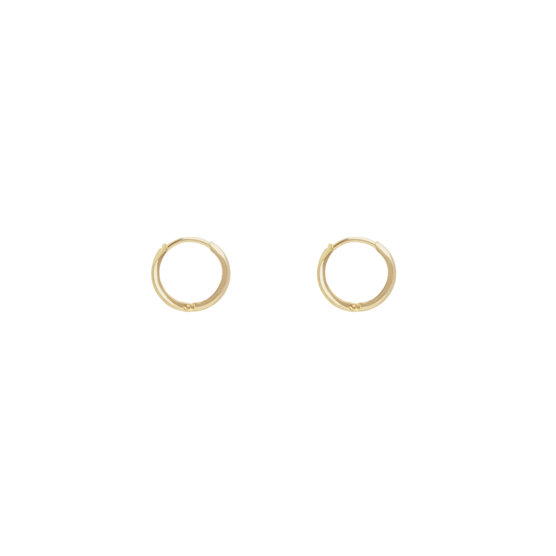 Hinged Sleeper Earrings - Gold