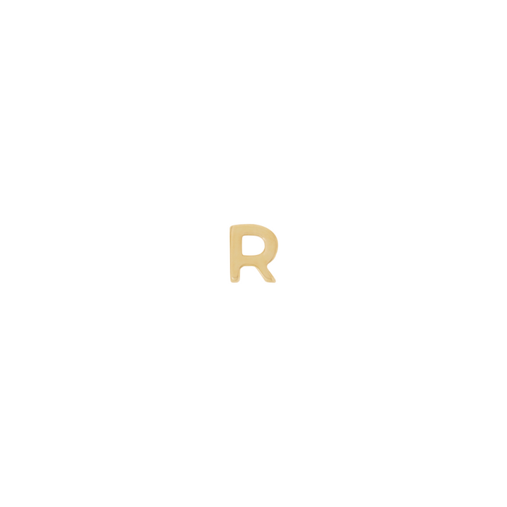 Letter Slider Charm - Solid Gold
