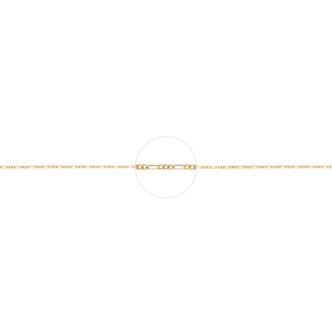 Figaro Chain 1.5mm - Gold