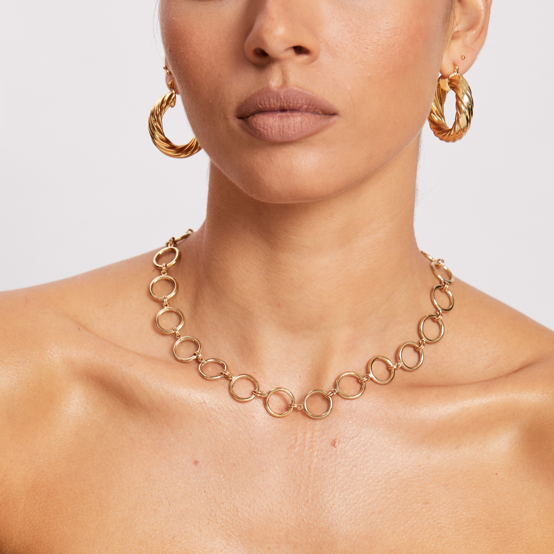 Camelia Necklace - Gold