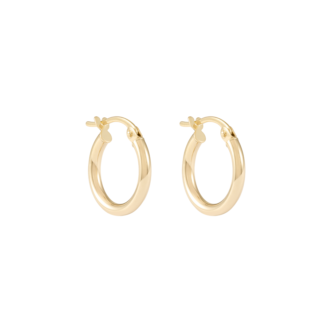 Ailiya Hoop Earrings 9k 16mm - Solid Gold