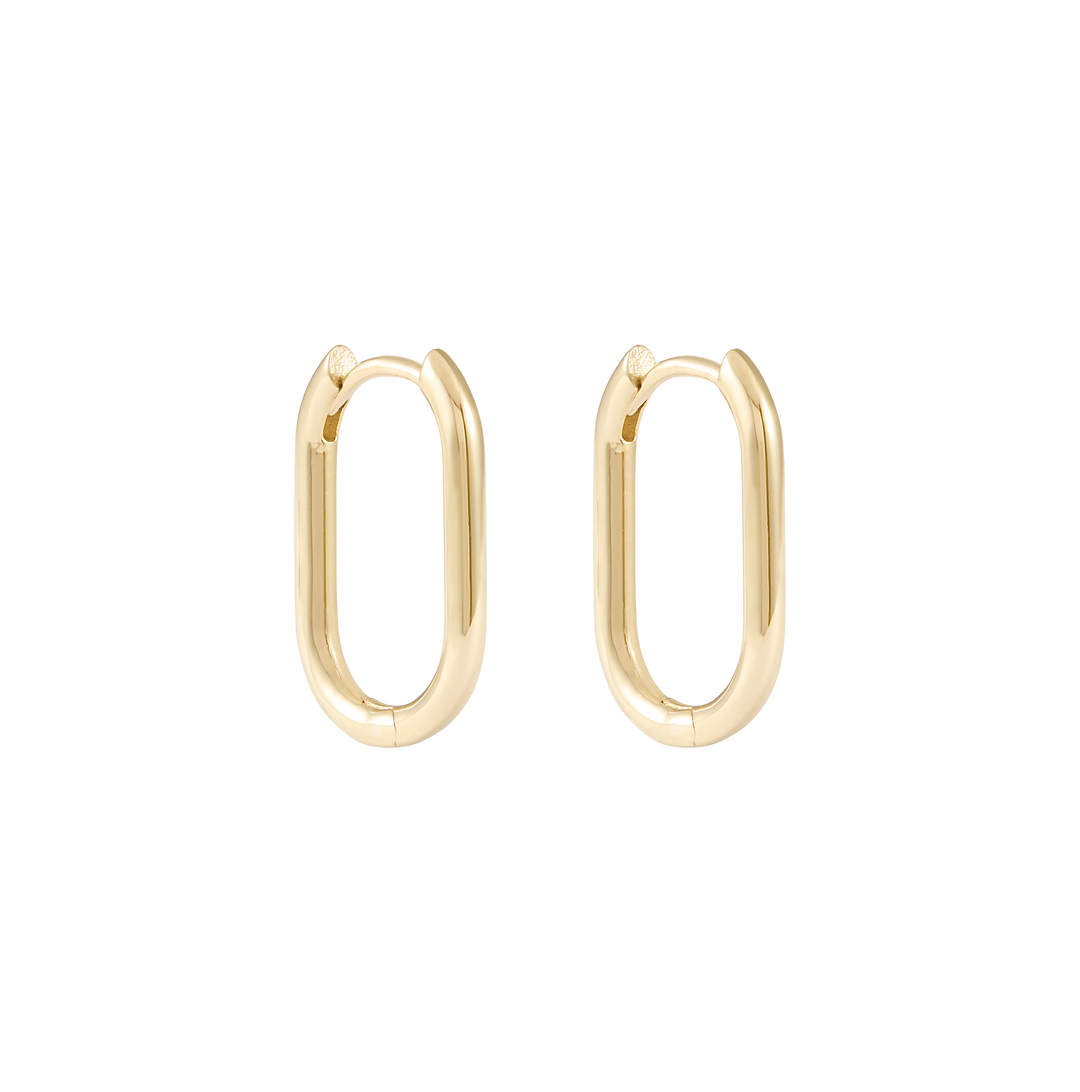 Akari Hoop Earrings 18mm - Solid Gold