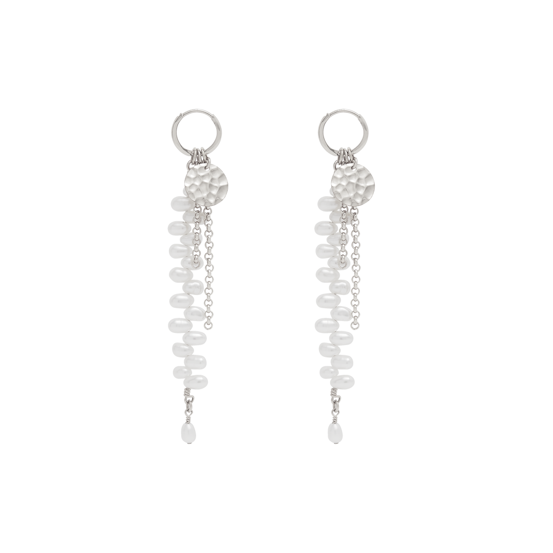 Amaris Mini Hoop Earrings - Silver