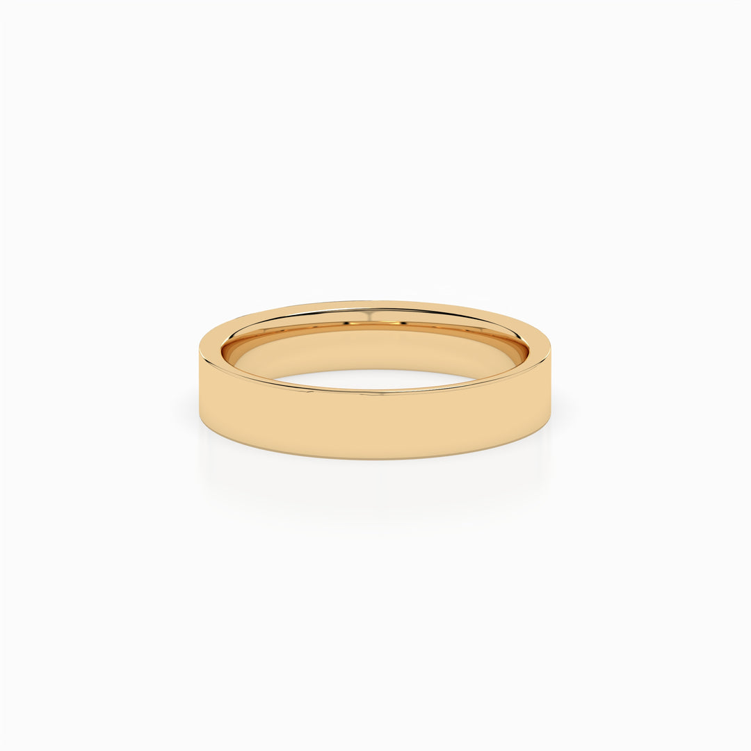 Cigar Ring 3mm - 5mm - Yellow Gold