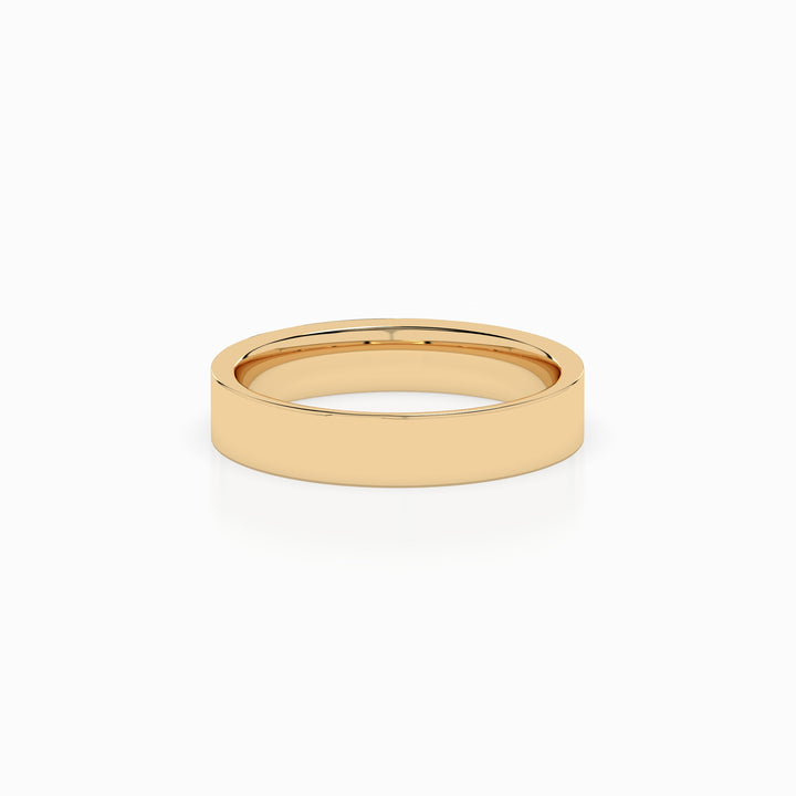 Cigar Ring 3mm - 5mm - Yellow Gold