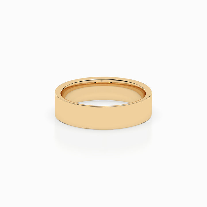 Cigar Ring 3mm - 5mm - Yellow Gold
