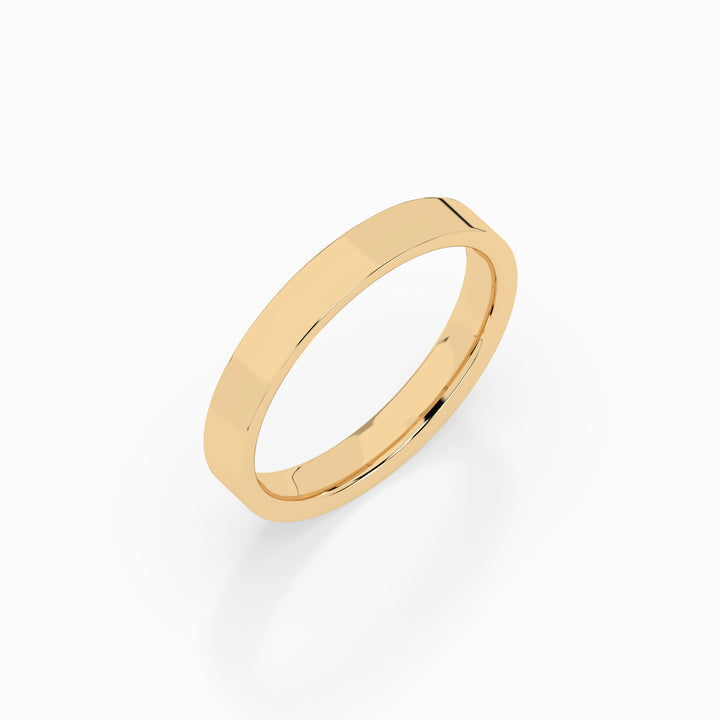 Cigar Ring 3mm - 5mm - Yellow Gold