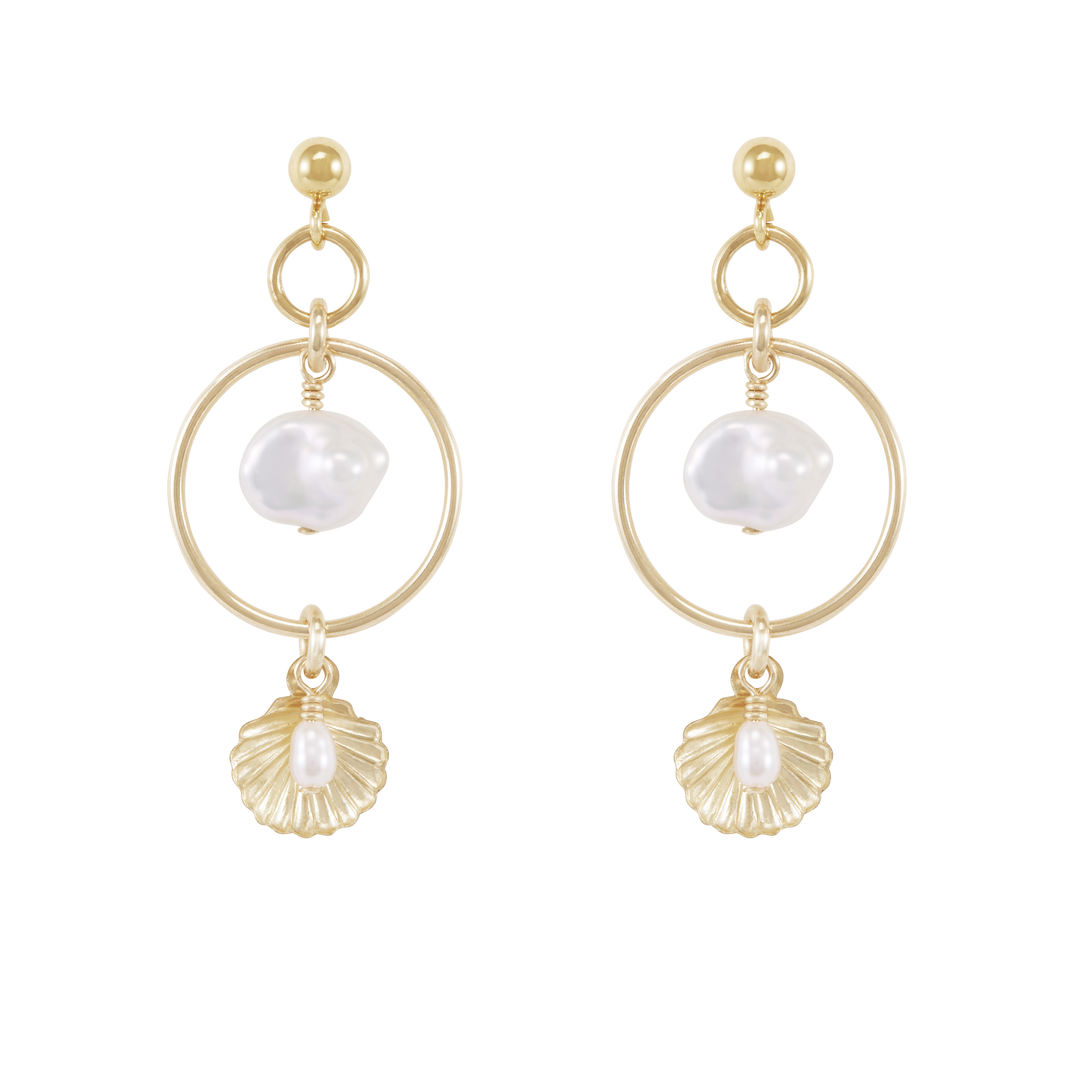 Ocean Earrings - Gold