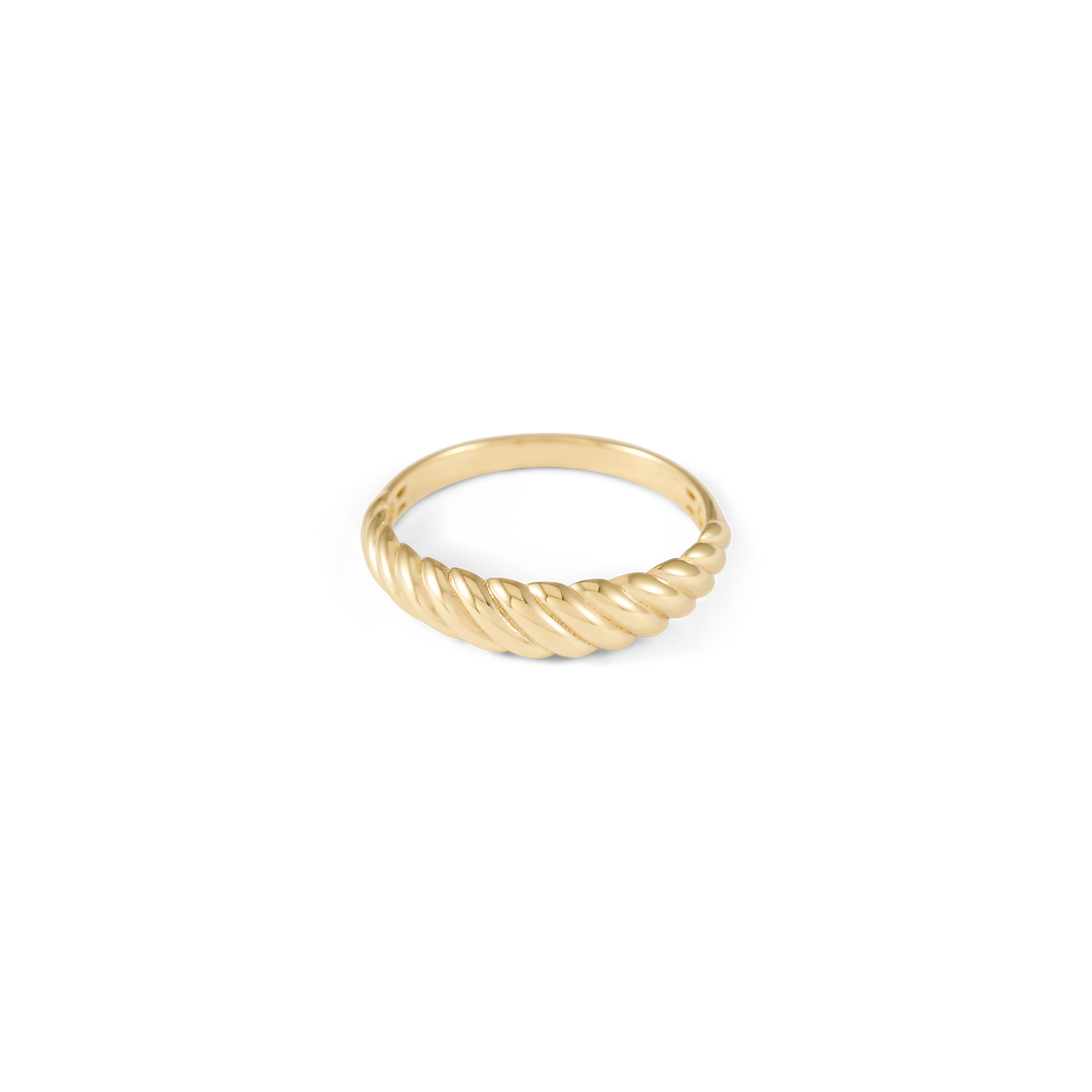 Fine Croissant Ring - Solid Gold