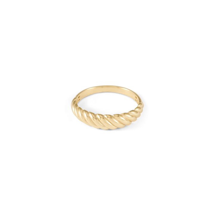 Fine Croissant Ring - Solid Gold