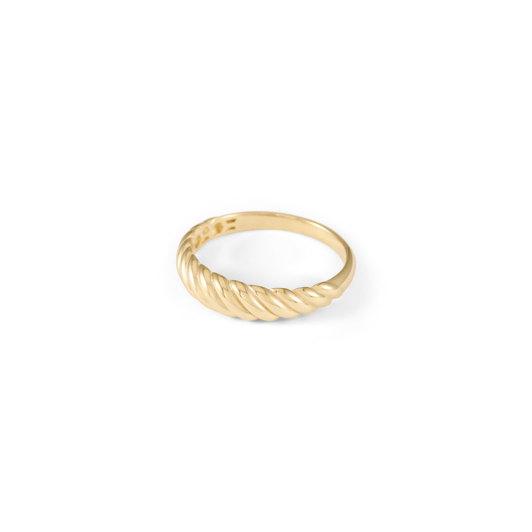 Fine Croissant Ring - Solid Gold