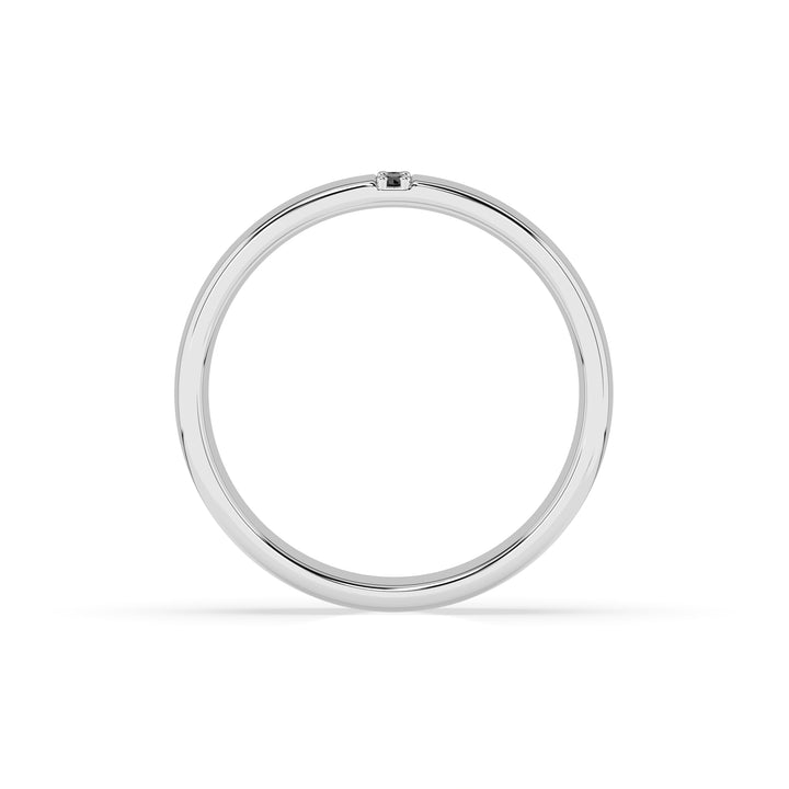 Dominic Black Diamond Ring - White Gold