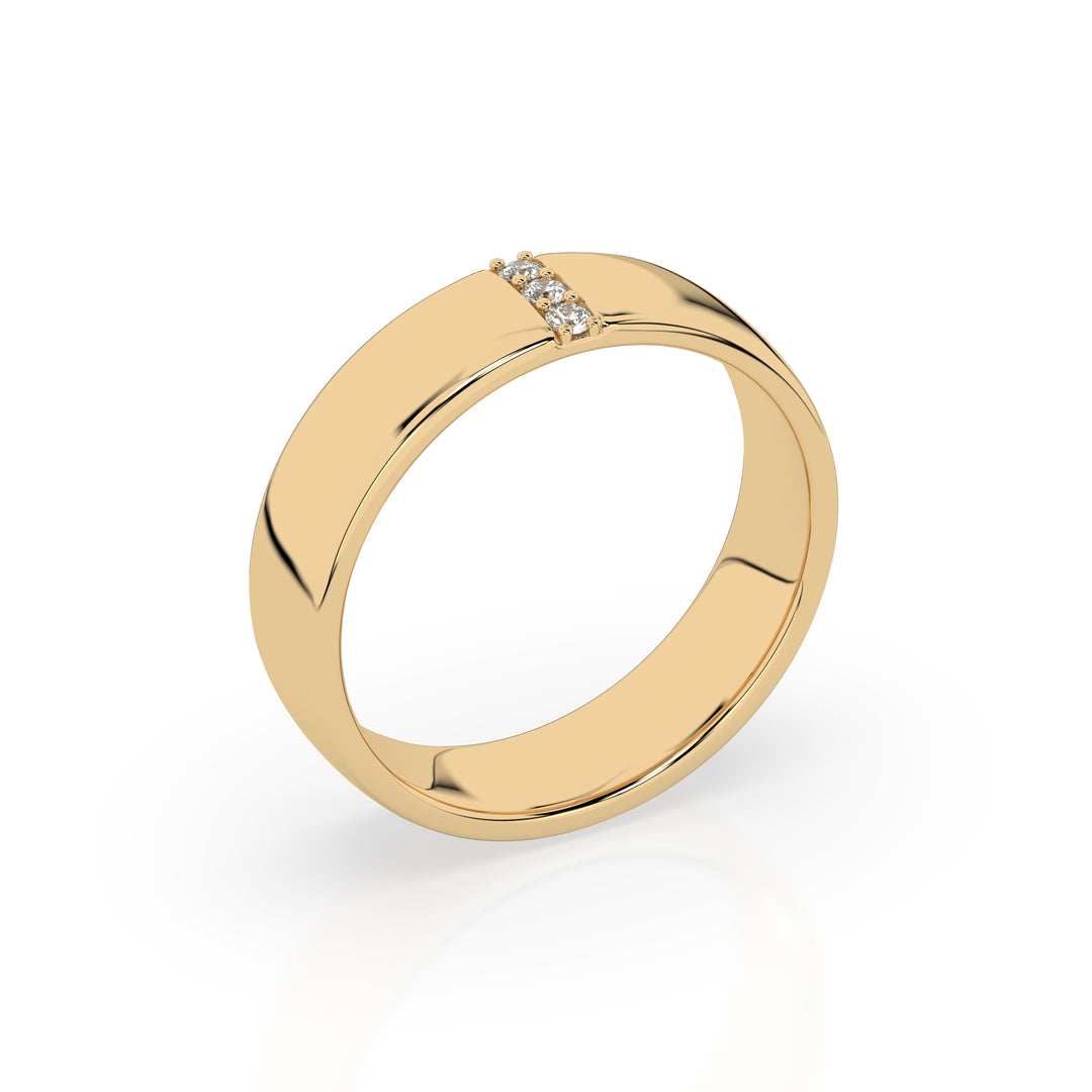 Dominic Diamond Ring - Yellow Gold