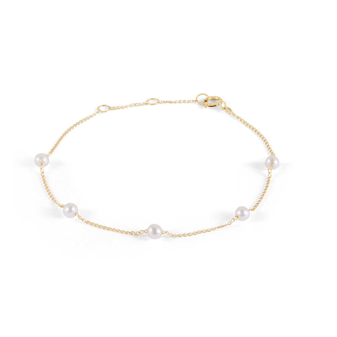 Ivory Bracelet - Solid Gold