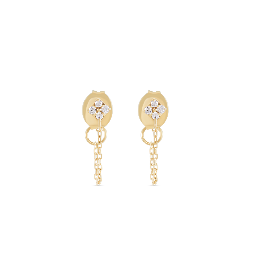 Ivy Earrings - Solid Gold