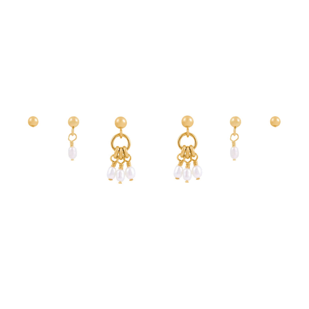 Mila Earring Stack  - Gold