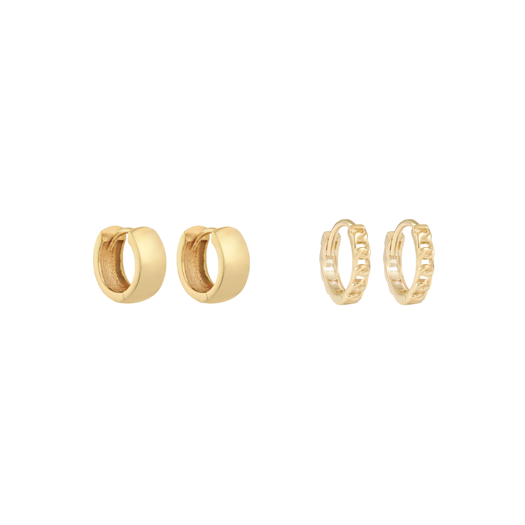 Mia Earring Bundle - Solid Gold
