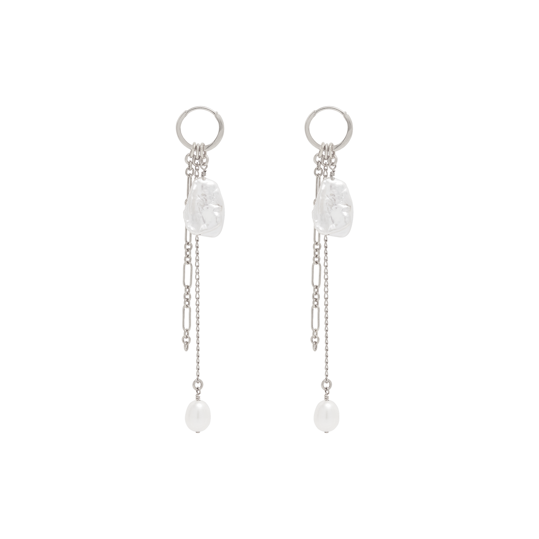 Nivara Mini Hoop Earrings - Silver