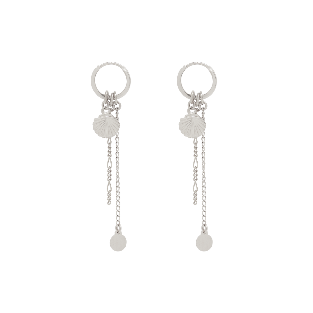 Romilly Mini Hoop Earrings - Silver