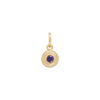 Hanging Birthstone Charm - Gold - February - Purple
