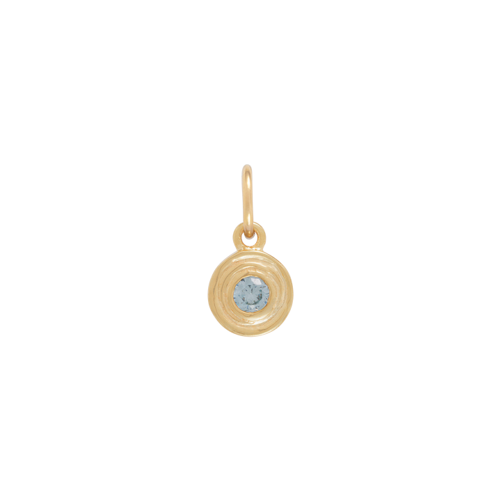Hanging Birthstone Charm - Gold