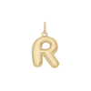 Bubble Letter Charm - Gold - R