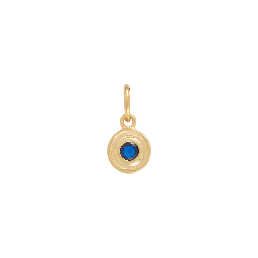 Hanging Birthstone Charm - Gold