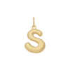 Bubble Letter Charm - Gold - S