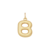 Bubble Letter Charm - Gold - B