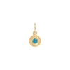 Hanging Birthstone Charm - Gold - December - Green/Blue