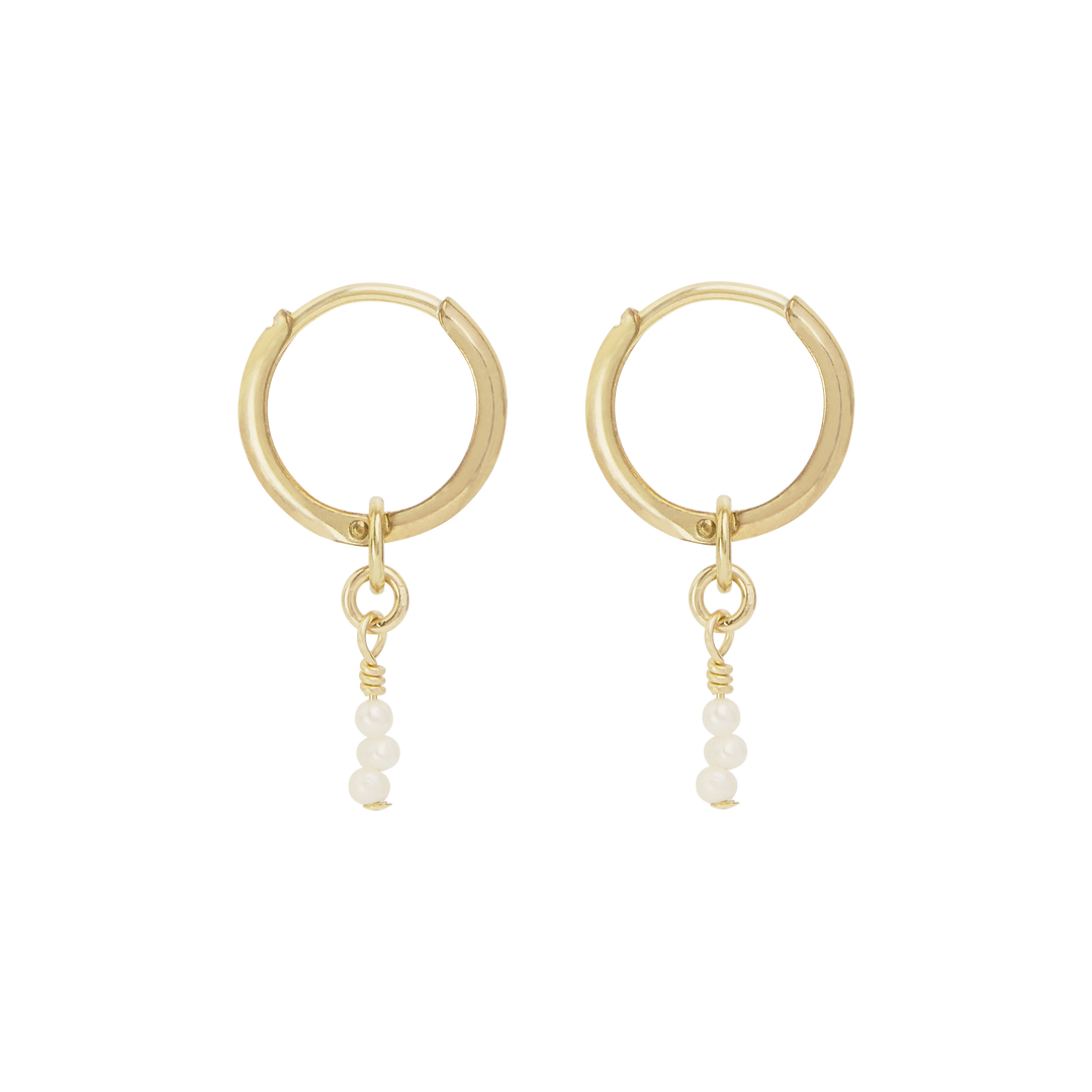 Claire Mini Hoop Earrings - Gold