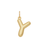 Bubble Letter Charm - Gold - Y