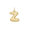 Bubble Letter Charm - Gold - Z