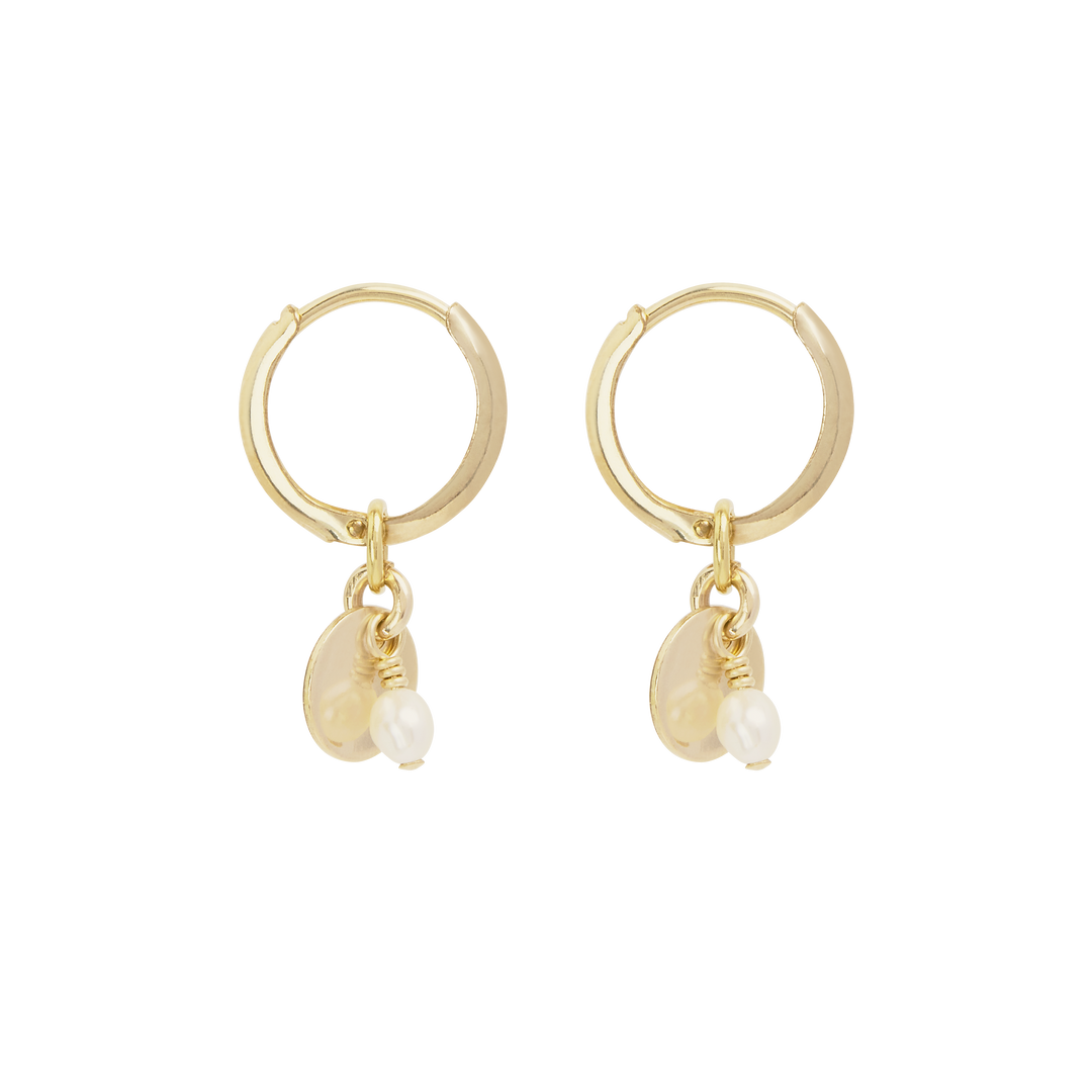 Sia Mini Hoop Earrings - Gold