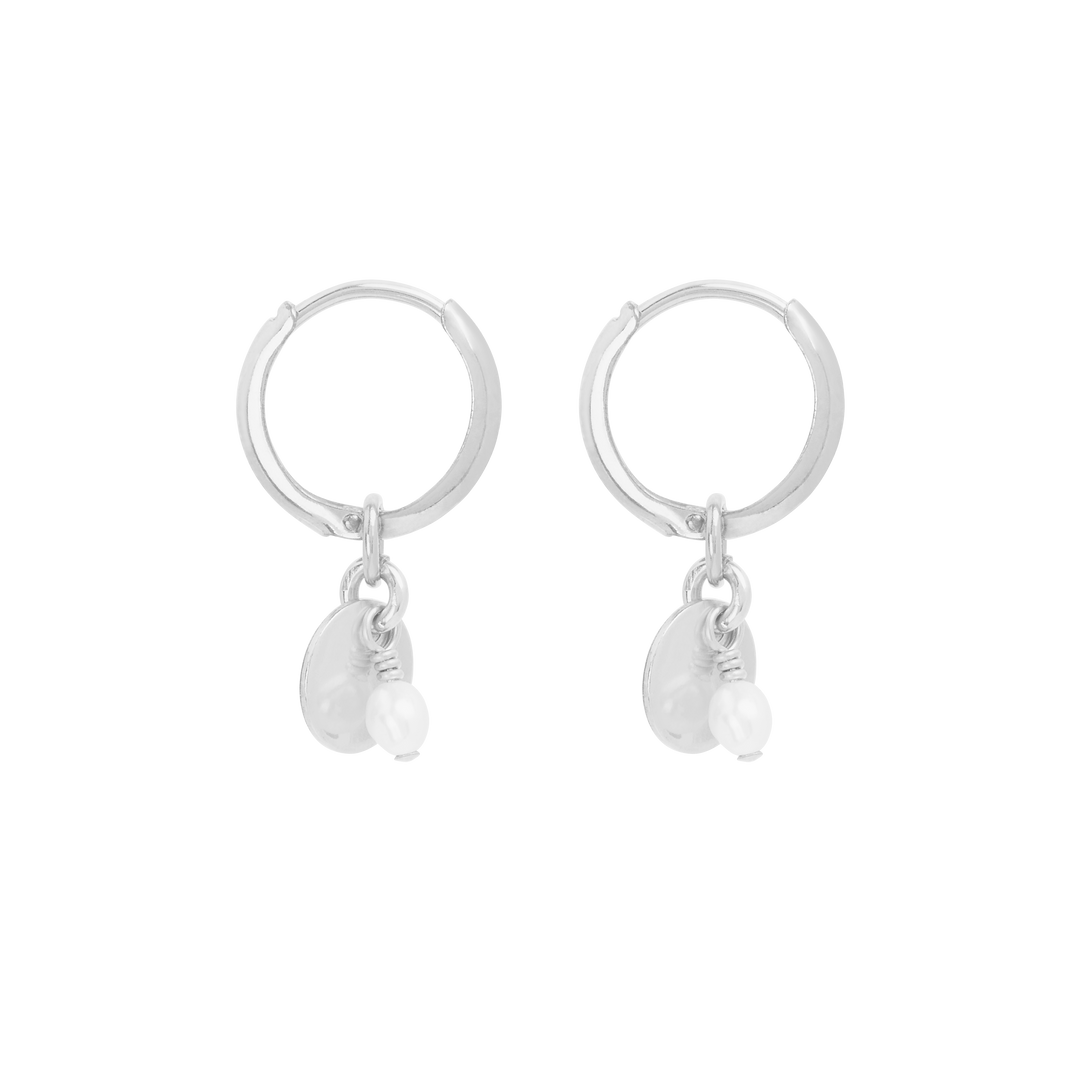 Sia Mini Hoop Earrings - Silver