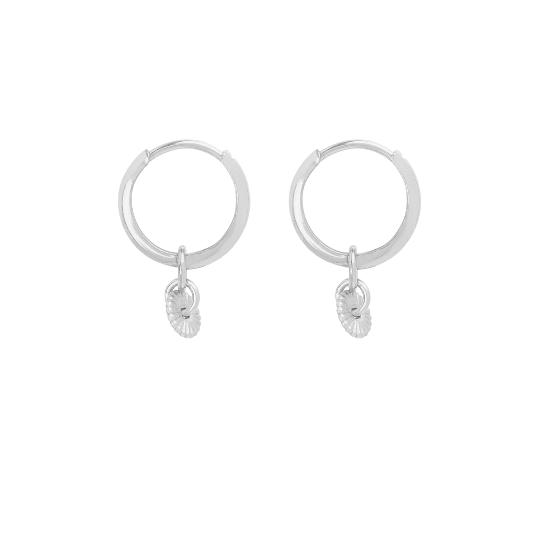 Caia Mini Hoop Earrings - Silver