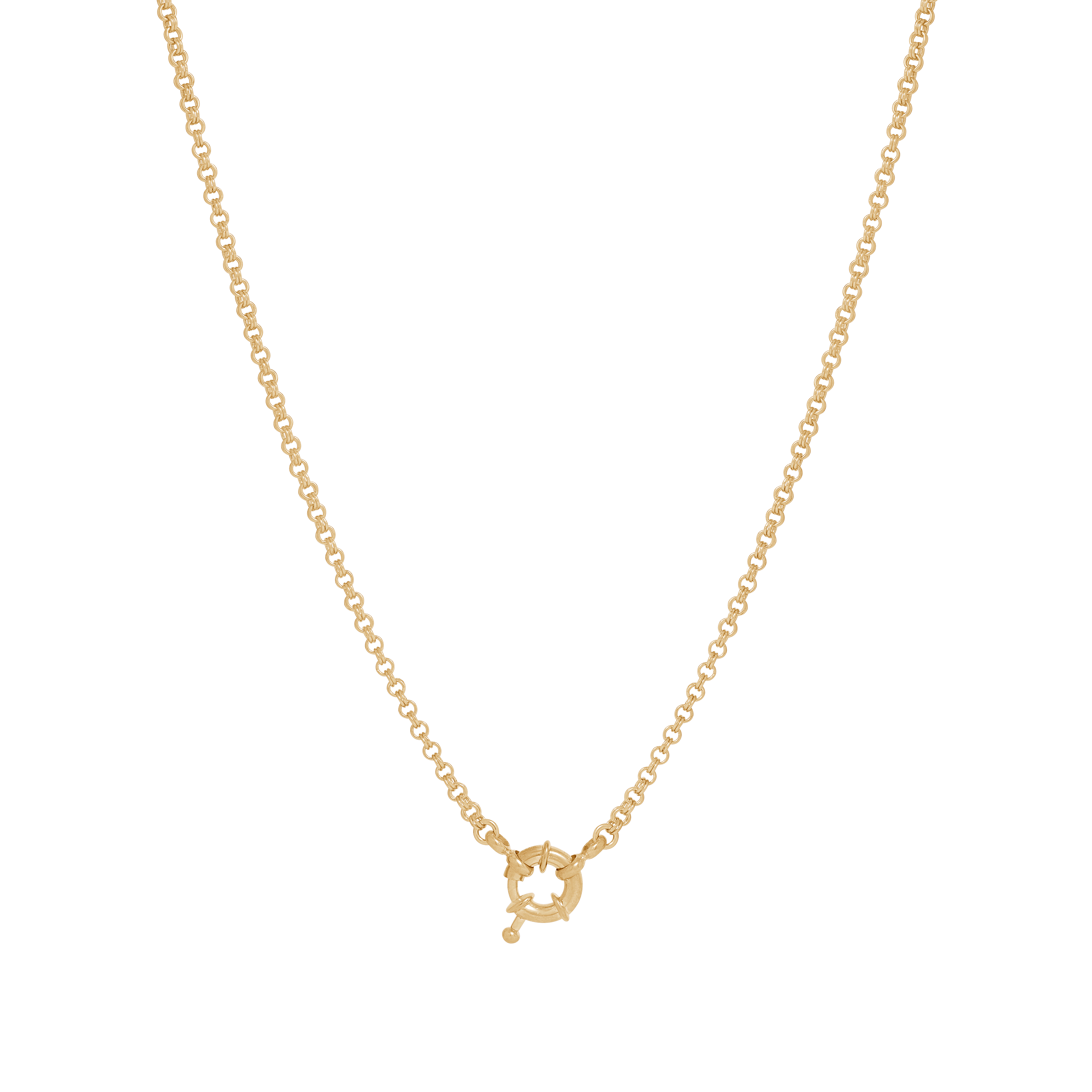 Double Link Rolo Necklace with Sailor Clasp - Gold – Alana Maria