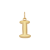 Bubble Letter Charm - Gold - I