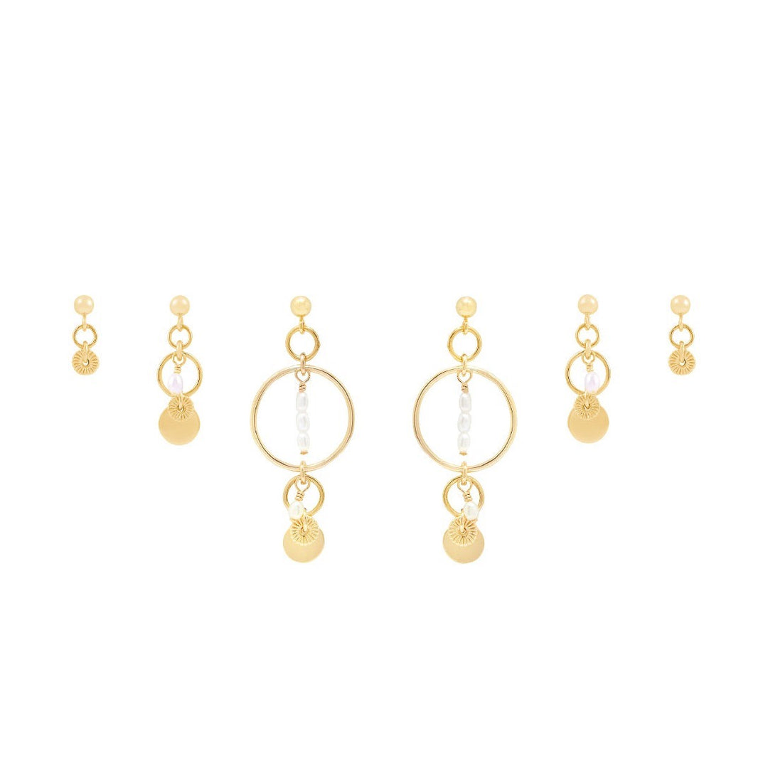 Elsa Earring Stack  - Gold