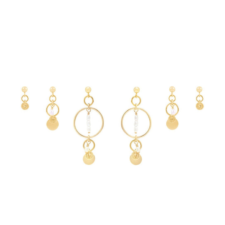 Elsa Earring Stack  - Gold