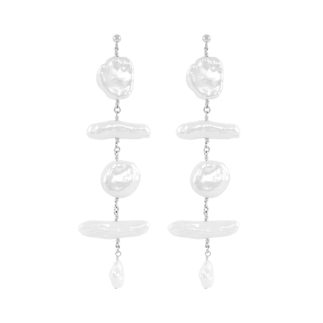 Serafina Earrings - Silver