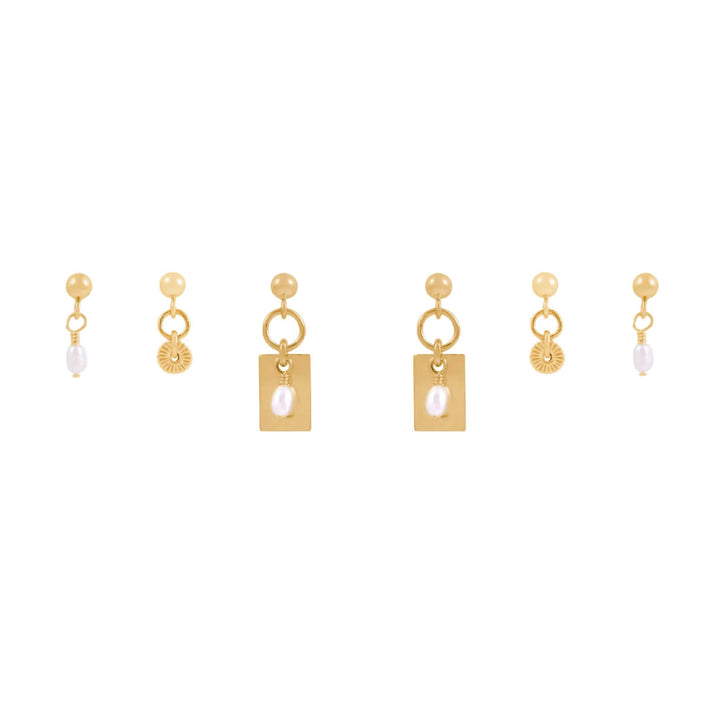 Tara Earring Stack  - Gold