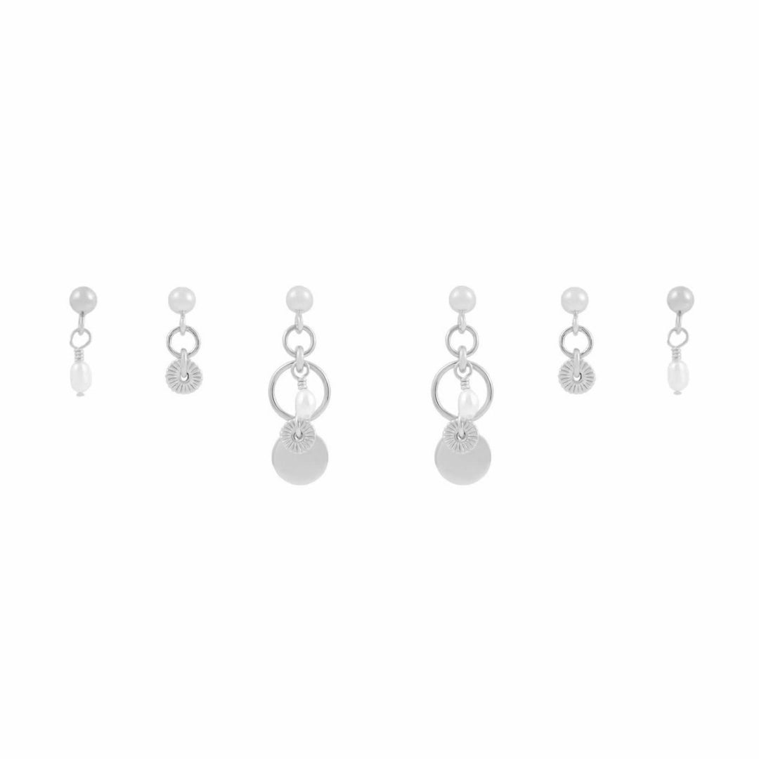 Tilly Earring Stack - Silver