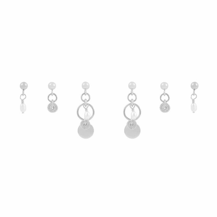 Tilly Earring Stack - Silver