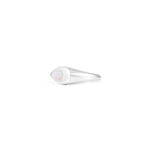 Marcia Opal Ring - White Gold