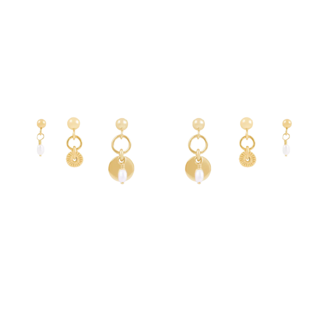 Sia Earring Stack - Gold