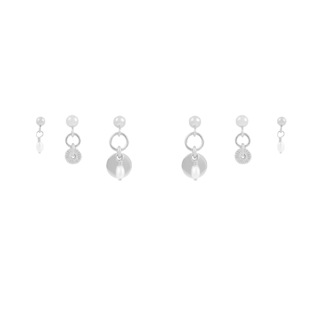 Sia Earring Stack - Silver