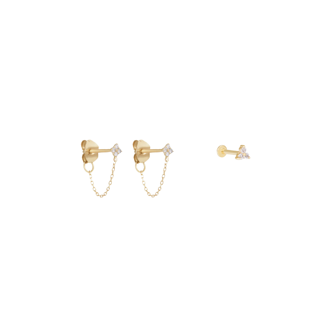 Zelda Earring Bundle - Solid Gold