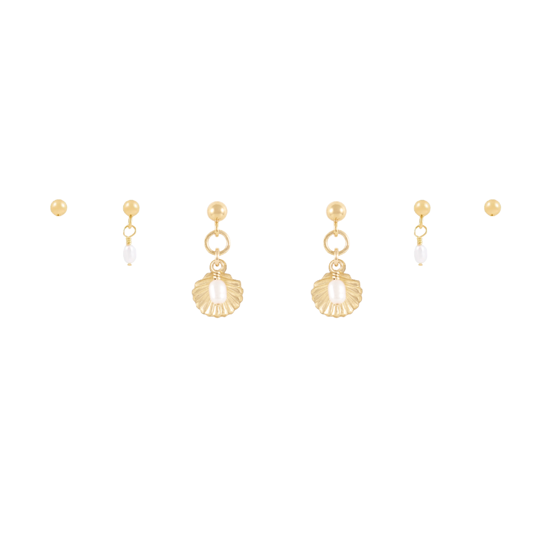 Conchi Earring Stack - Gold